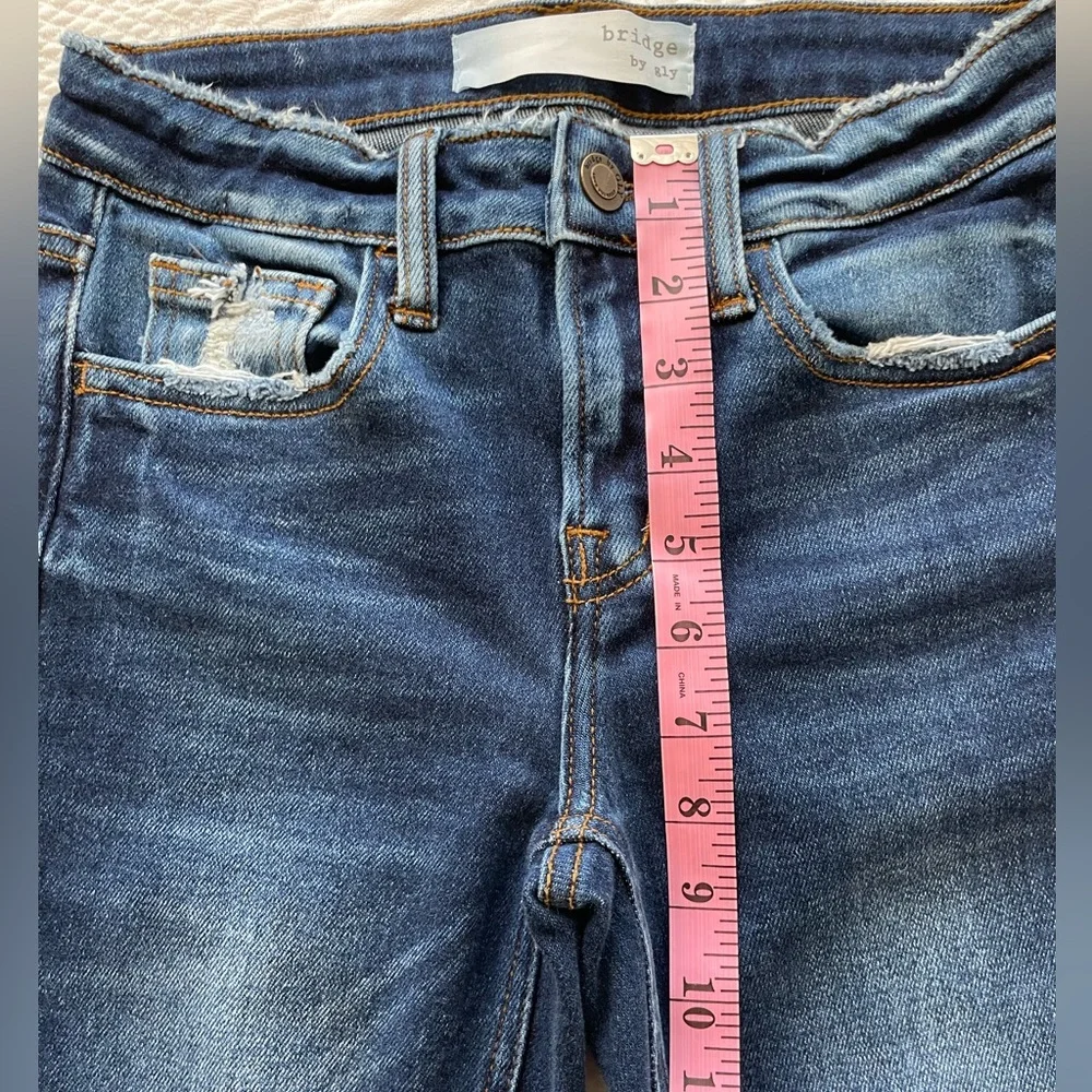 Buckle Hudson Mid-Rise Ankle Skinny Denim Jeans 24 Dark Wash BRIDGE BY GLY - Picture 14 of 15